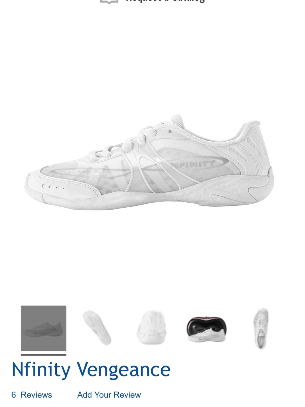 Nfinity Vengeance girls White Training Shoe size Y13